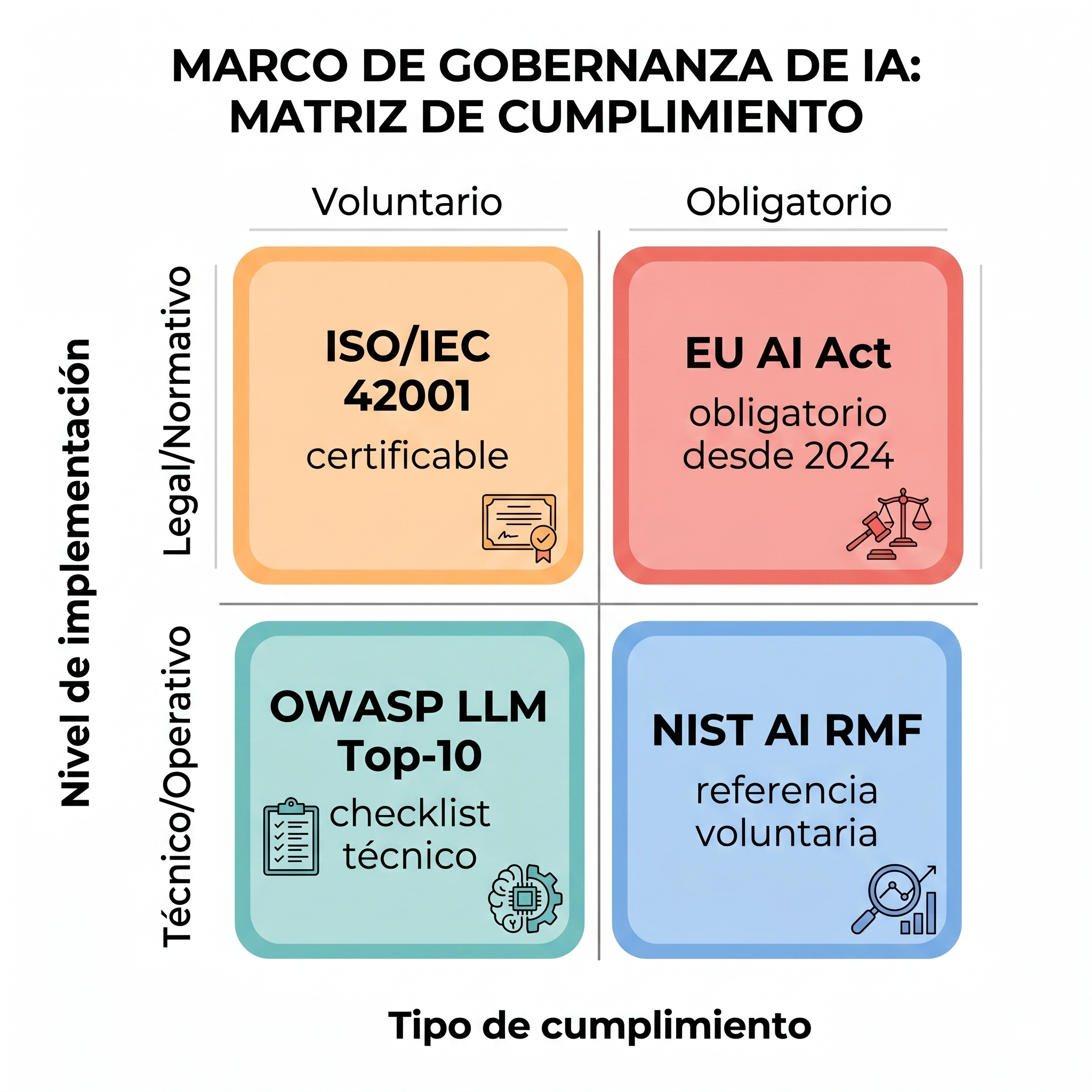 4 marcos de gobernanza IA